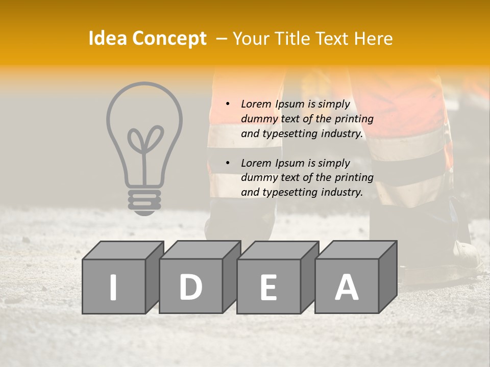 Urban Engineering Road Work PowerPoint Template