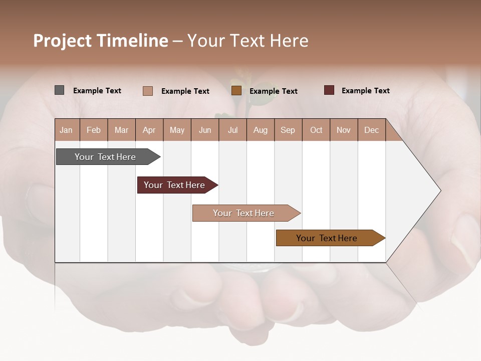 A Person Holding A Plant Growing From A Pile Of Coins PowerPoint Template