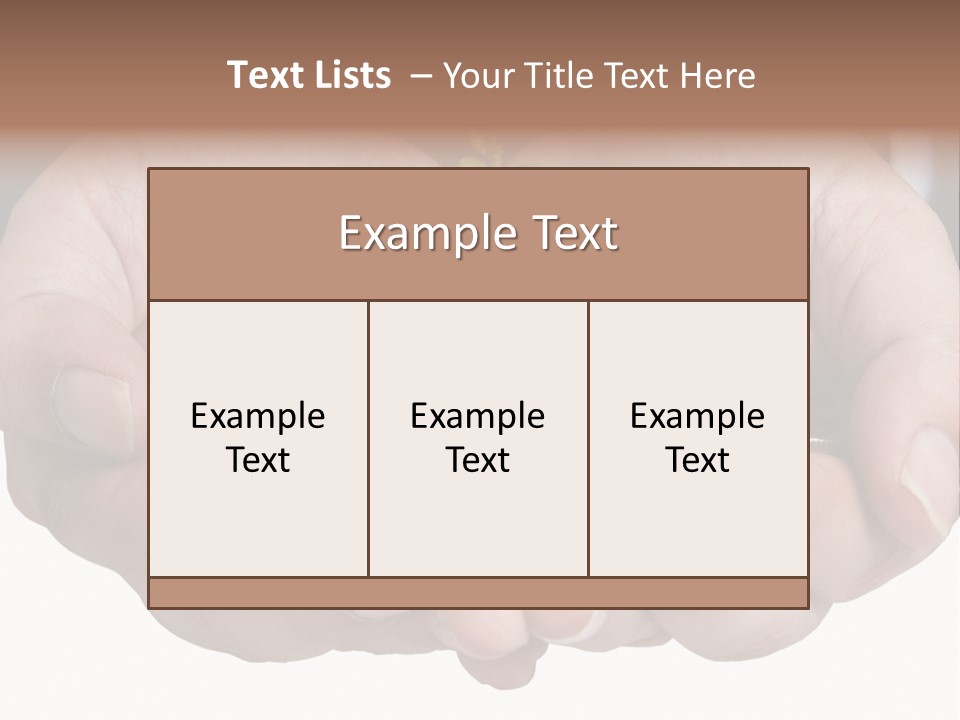 A Person Holding A Plant Growing From A Pile Of Coins PowerPoint Template