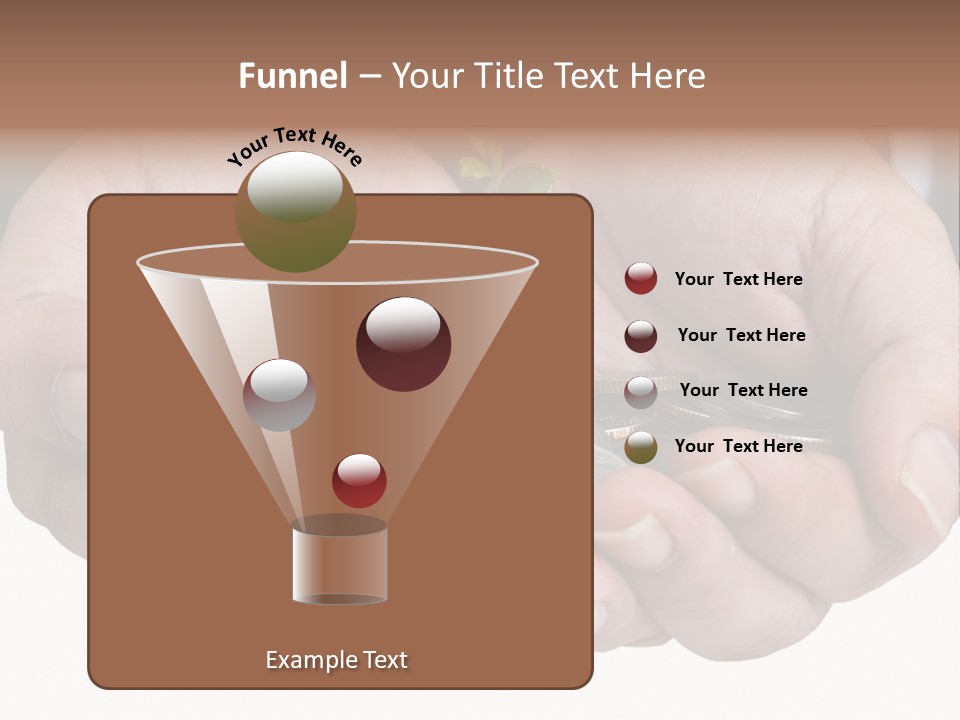 A Person Holding A Plant Growing From A Pile Of Coins PowerPoint Template