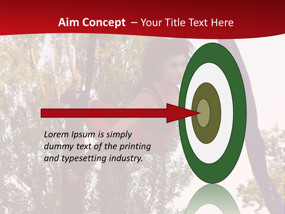 Height Europe Aerial PowerPoint Template