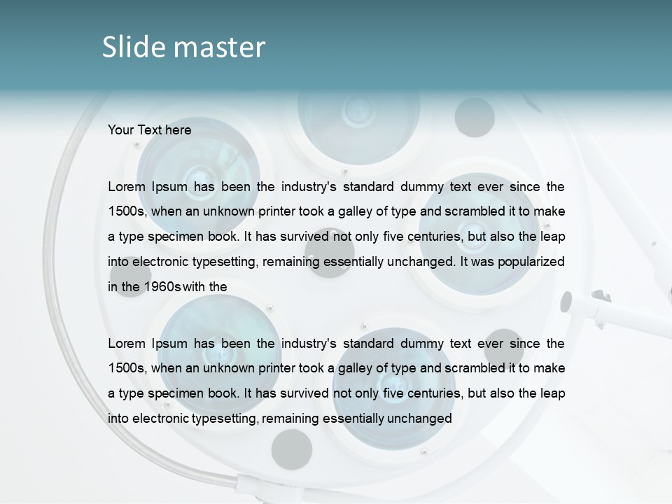 Lights Face Hemostat PowerPoint Template