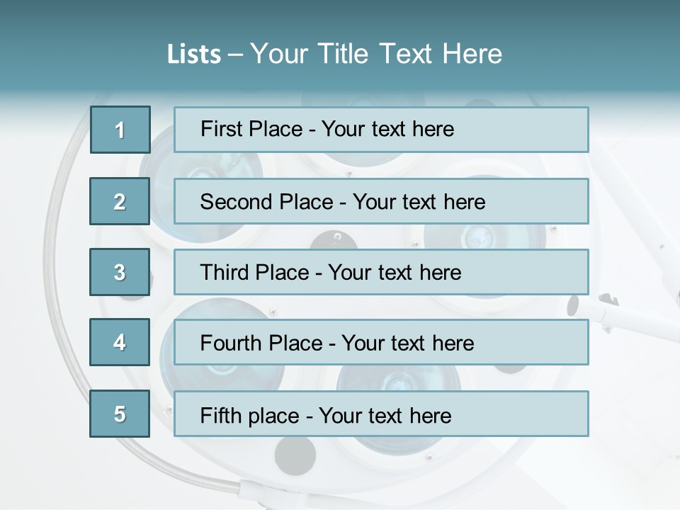 Lights Face Hemostat PowerPoint Template