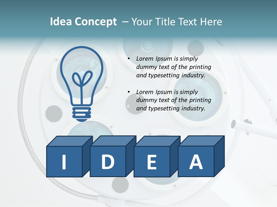 Lights Face Hemostat PowerPoint Template