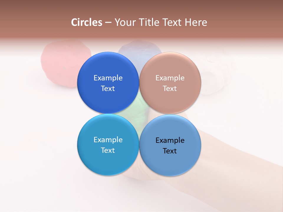 Hand Red Work PowerPoint Template