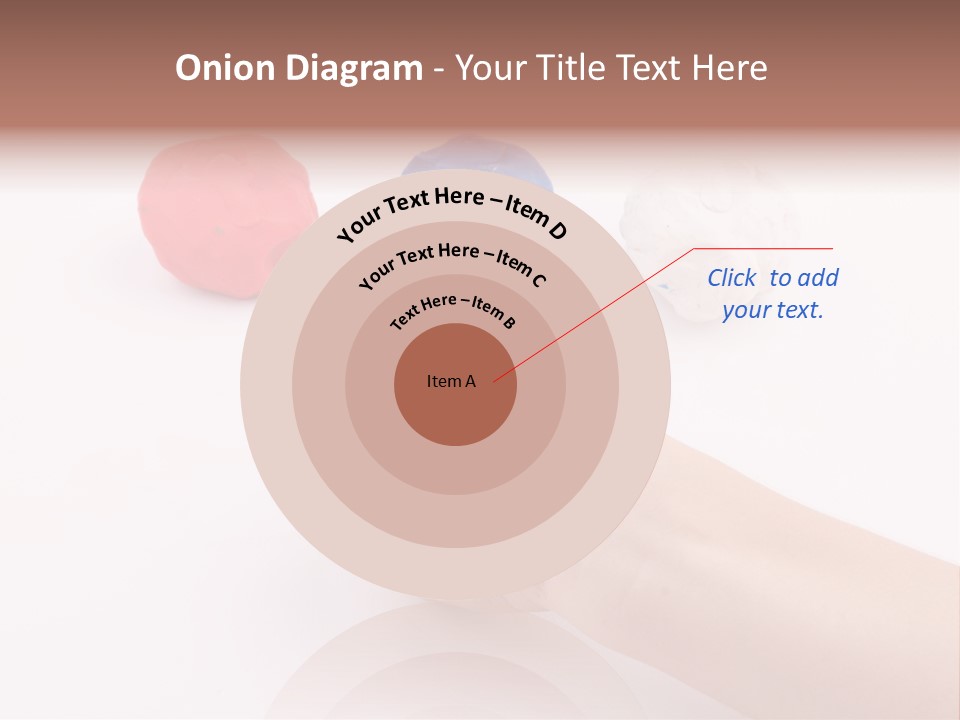 Hand Red Work PowerPoint Template