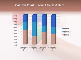 Hand Red Work PowerPoint Template