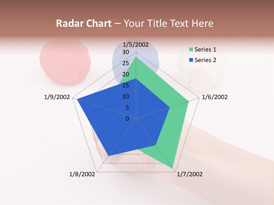 Hand Red Work PowerPoint Template