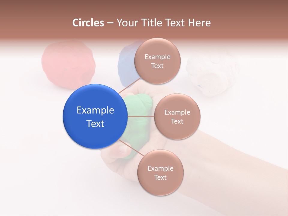 Hand Red Work PowerPoint Template