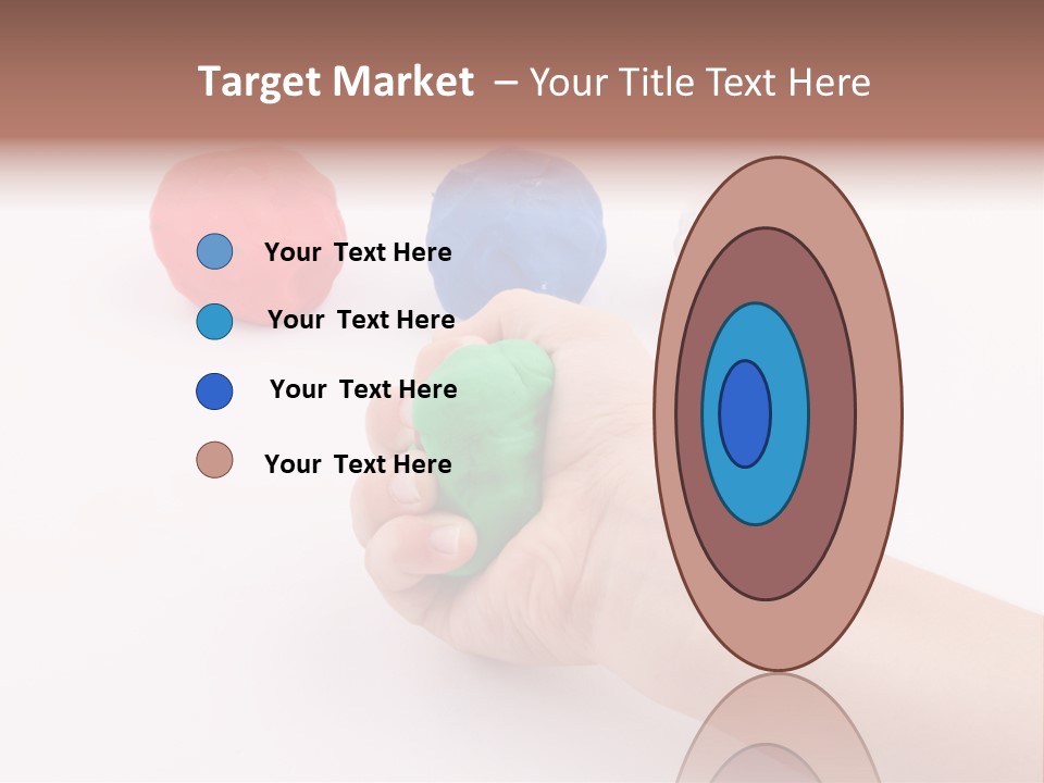 Hand Red Work PowerPoint Template