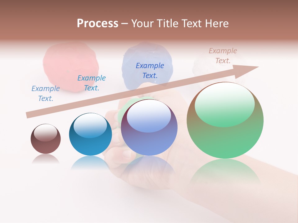 Hand Red Work PowerPoint Template