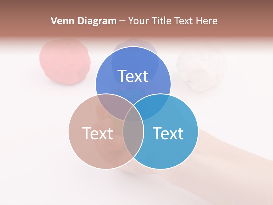 Hand Red Work PowerPoint Template