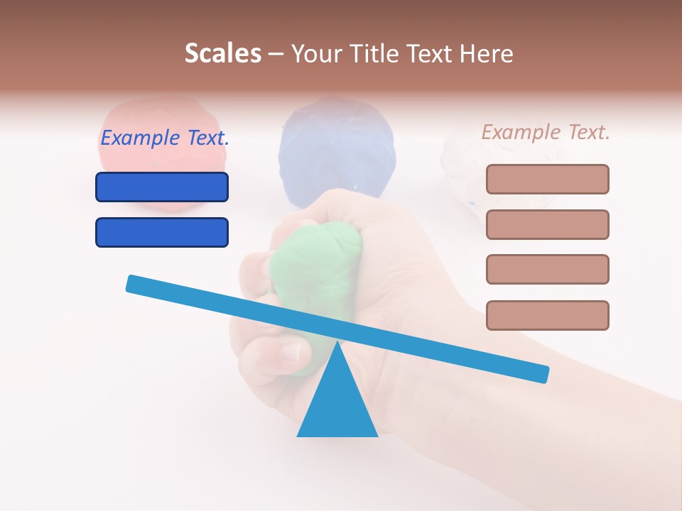 Hand Red Work PowerPoint Template