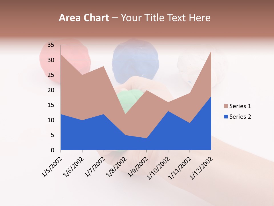 Hand Red Work PowerPoint Template