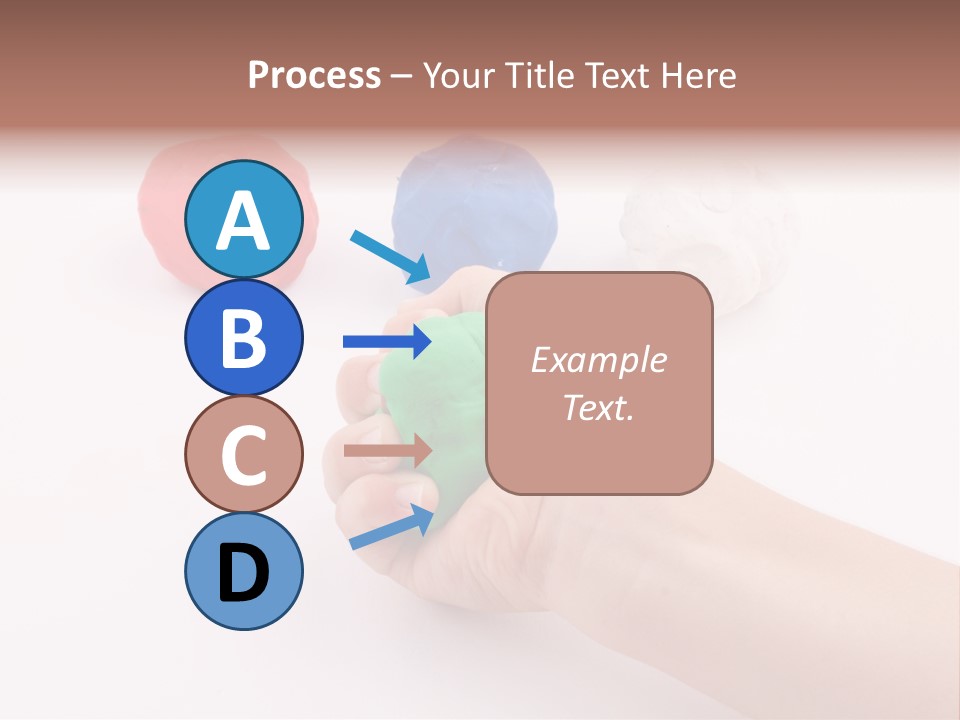 Hand Red Work PowerPoint Template