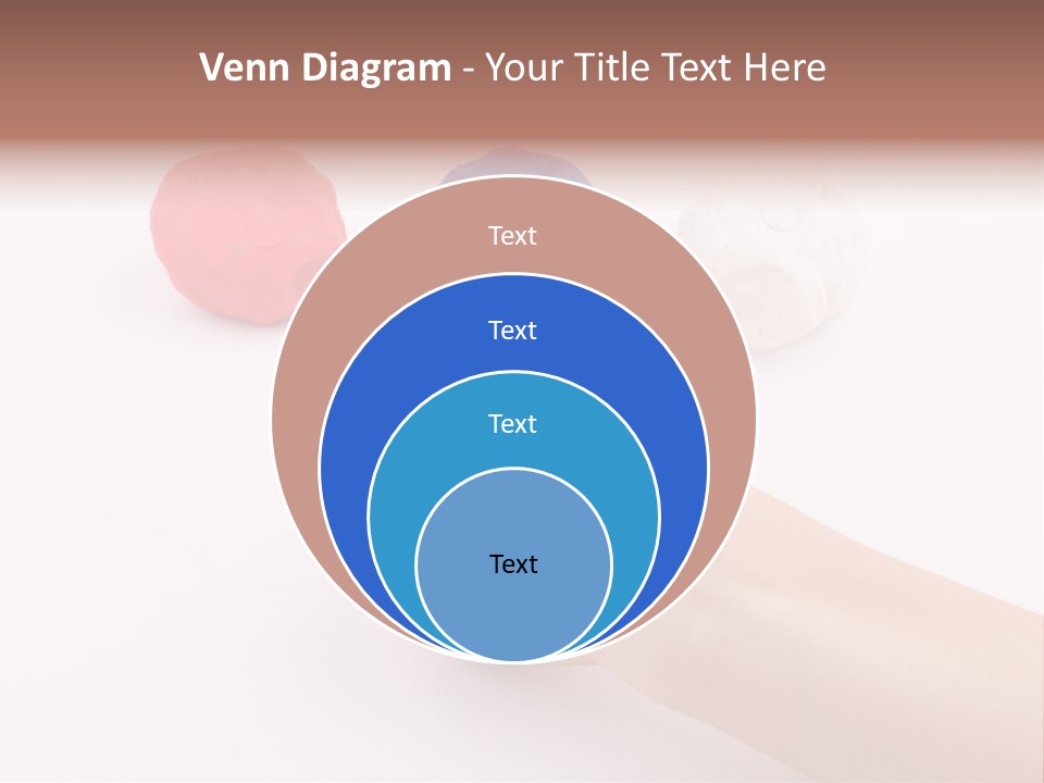 Hand Red Work PowerPoint Template