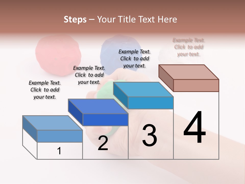 Hand Red Work PowerPoint Template