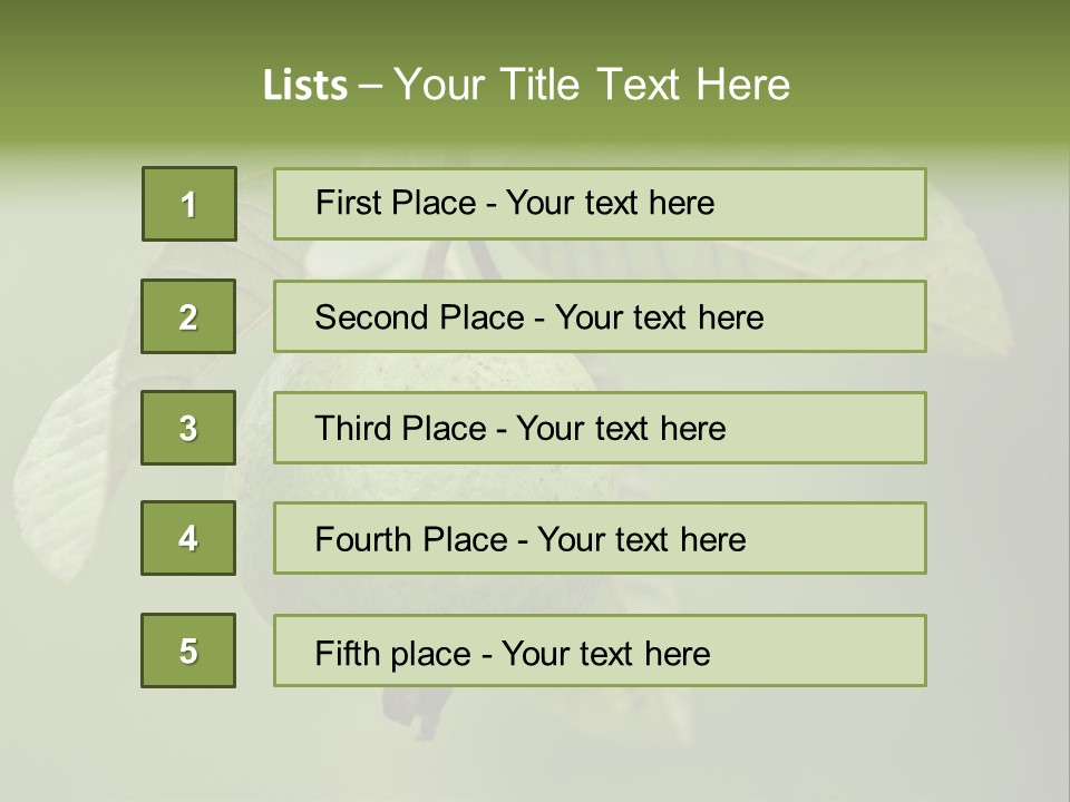 Orange Fruit Fiber PowerPoint Template