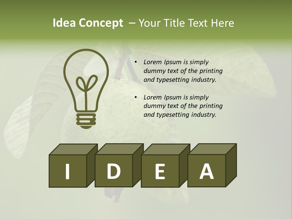 Orange Fruit Fiber PowerPoint Template