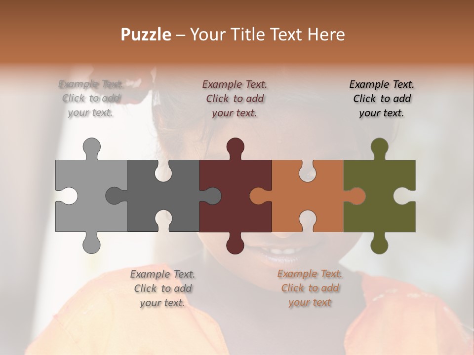 Closeup Smile Looking PowerPoint Template