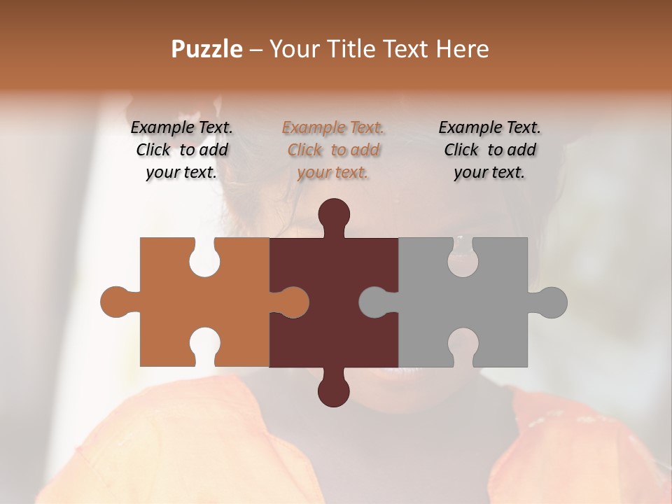 Closeup Smile Looking PowerPoint Template