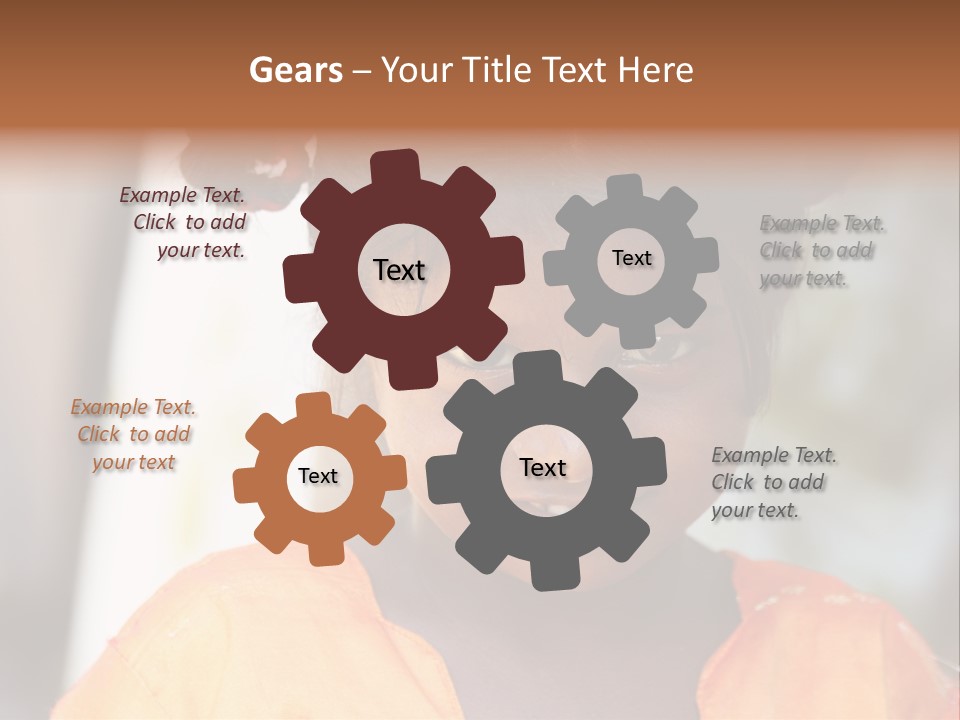 Closeup Smile Looking PowerPoint Template