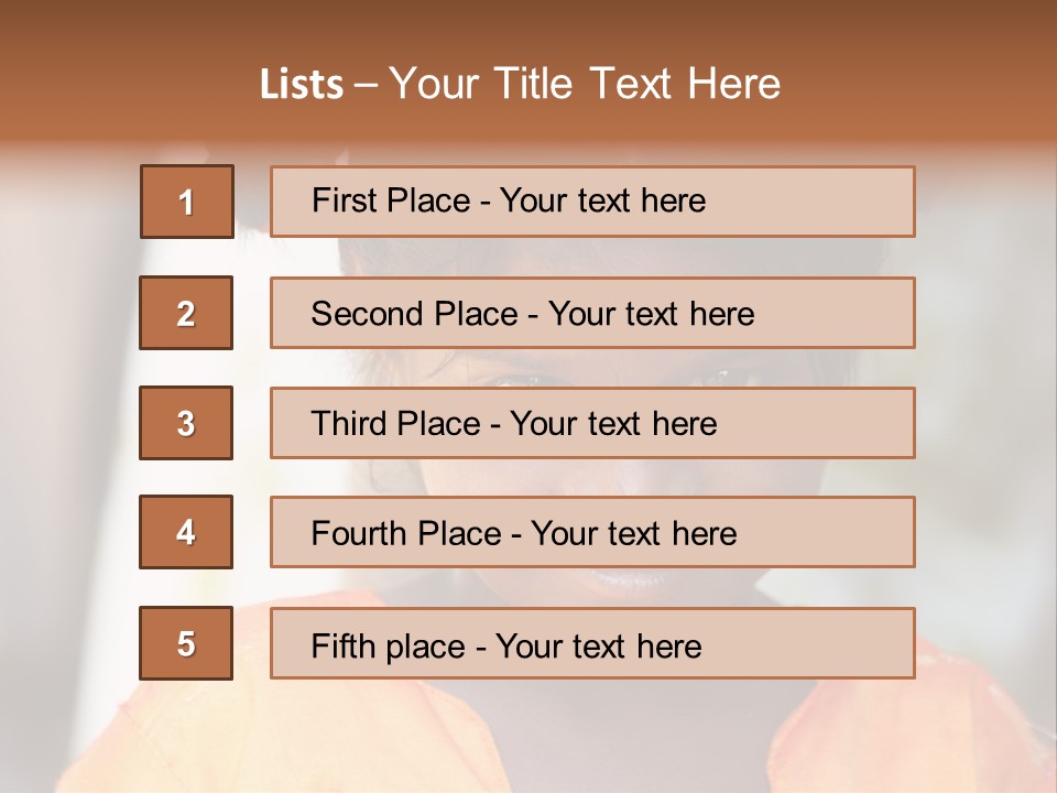 Closeup Smile Looking PowerPoint Template