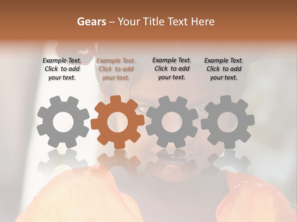 Closeup Smile Looking PowerPoint Template