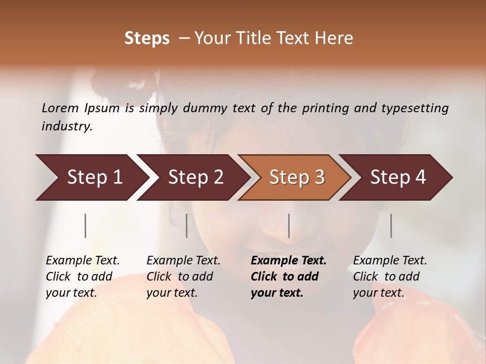 Closeup Smile Looking PowerPoint Template