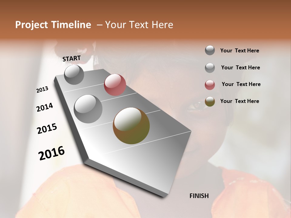 Closeup Smile Looking PowerPoint Template