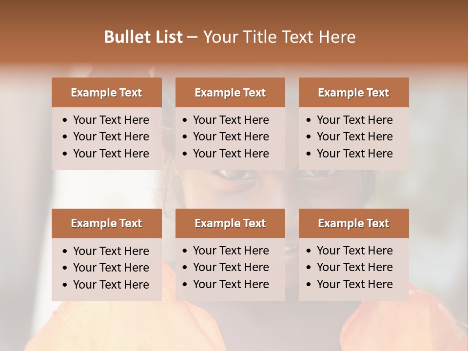 Closeup Smile Looking PowerPoint Template