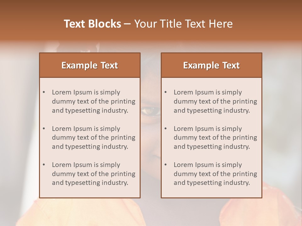 Closeup Smile Looking PowerPoint Template