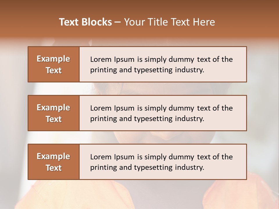 Closeup Smile Looking PowerPoint Template