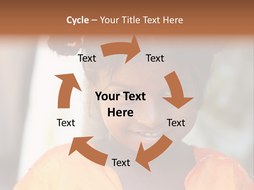 Closeup Smile Looking PowerPoint Template