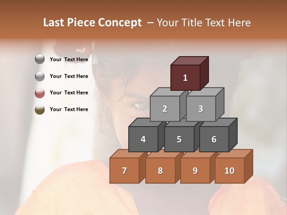 Closeup Smile Looking PowerPoint Template