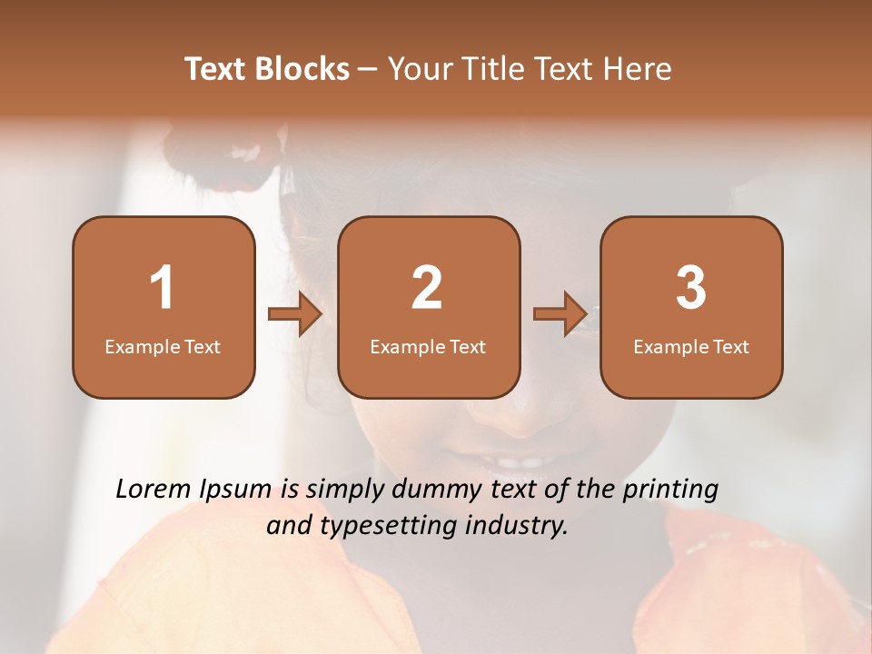 Closeup Smile Looking PowerPoint Template