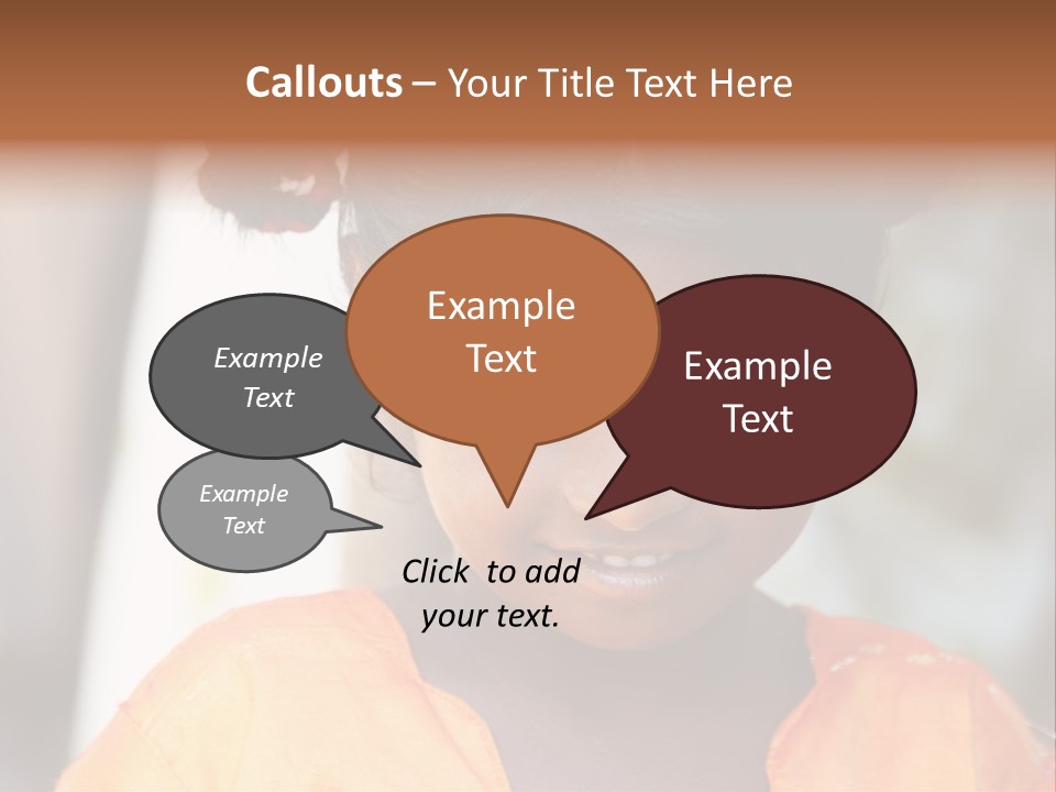 Closeup Smile Looking PowerPoint Template