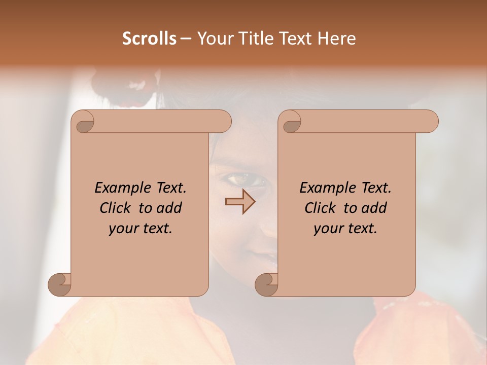 Closeup Smile Looking PowerPoint Template
