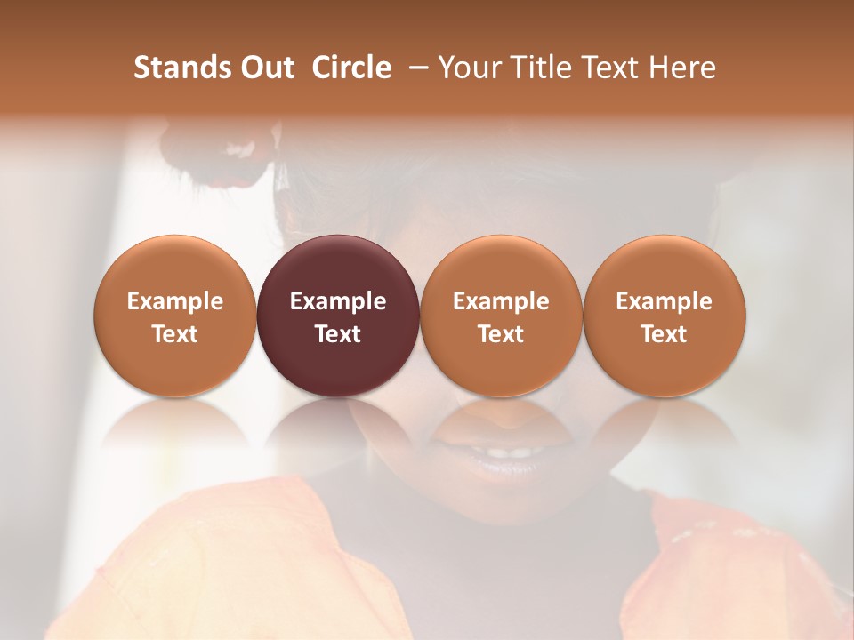 Closeup Smile Looking PowerPoint Template