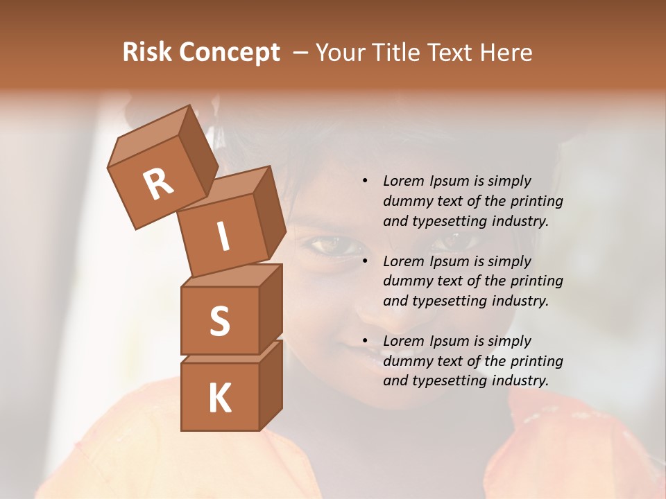 Closeup Smile Looking PowerPoint Template