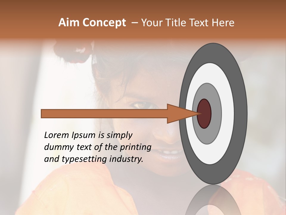 Closeup Smile Looking PowerPoint Template