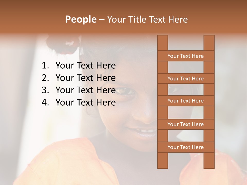 Closeup Smile Looking PowerPoint Template