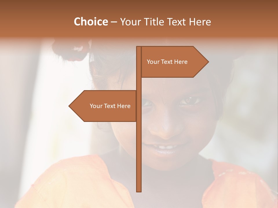 Closeup Smile Looking PowerPoint Template