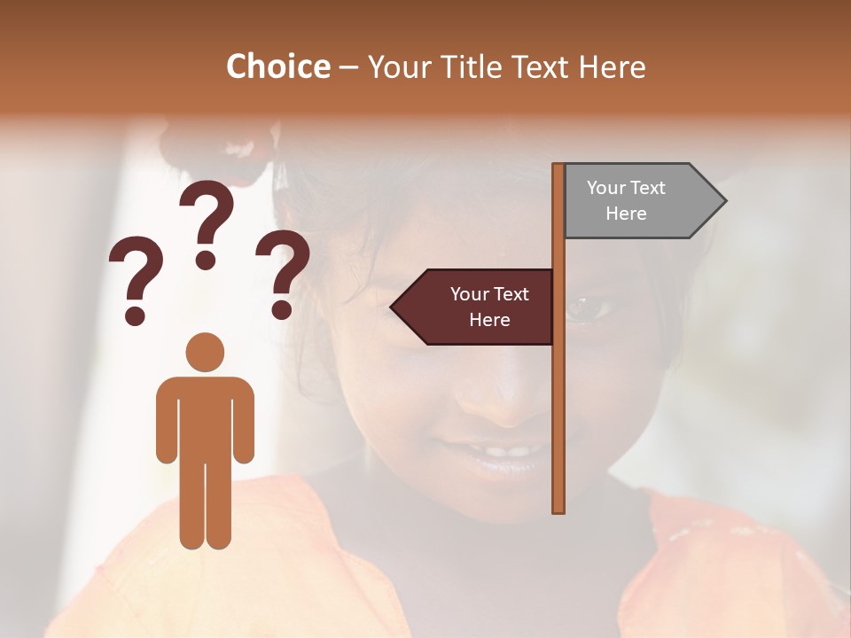 Closeup Smile Looking PowerPoint Template