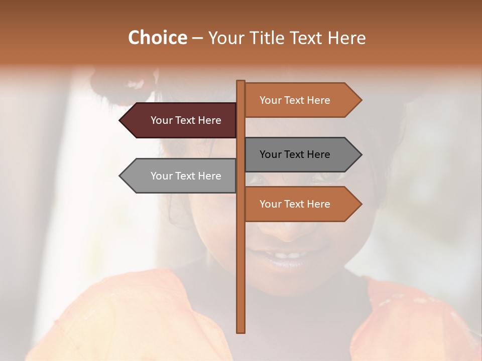 Closeup Smile Looking PowerPoint Template