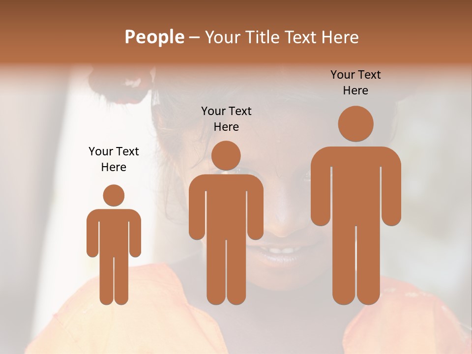 Closeup Smile Looking PowerPoint Template