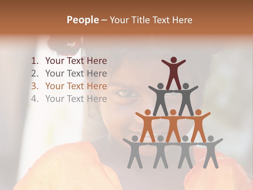 Closeup Smile Looking PowerPoint Template