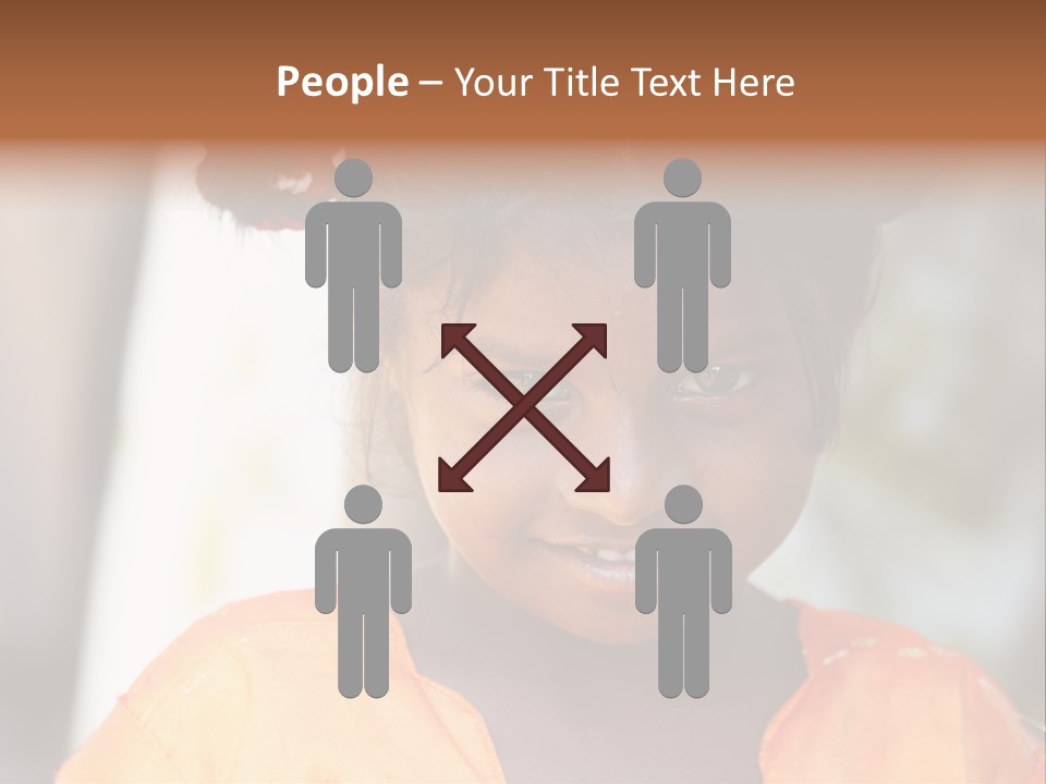 Closeup Smile Looking PowerPoint Template