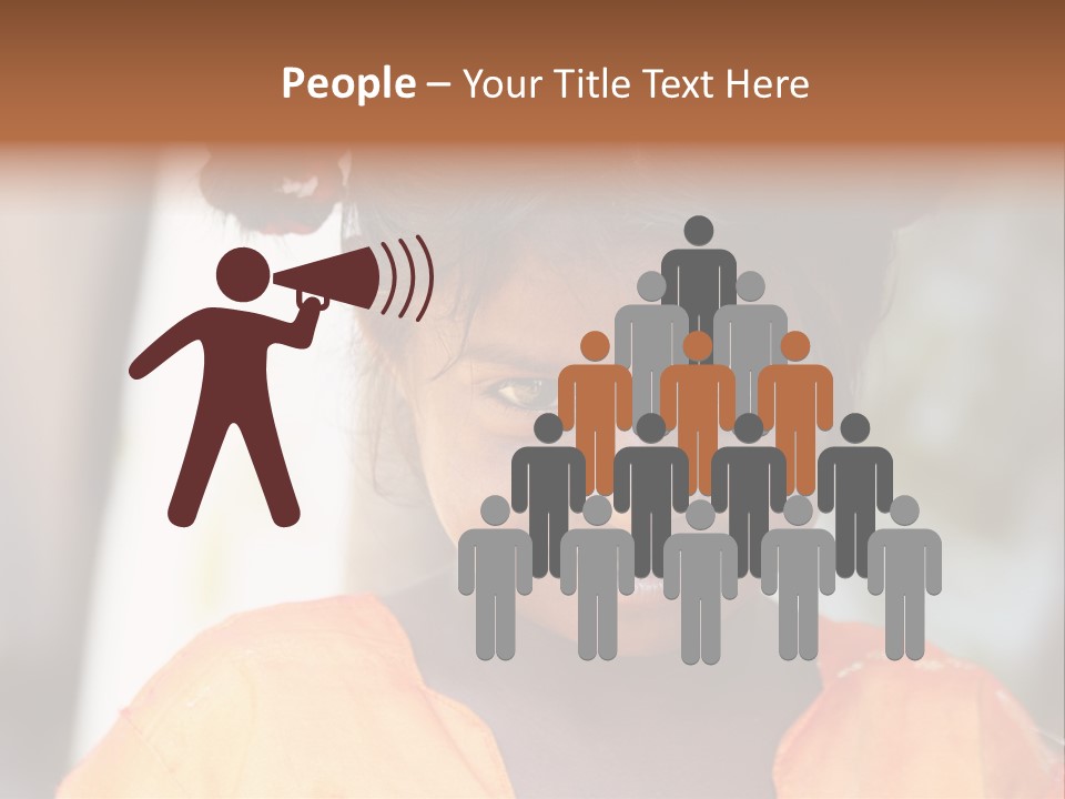 Closeup Smile Looking PowerPoint Template