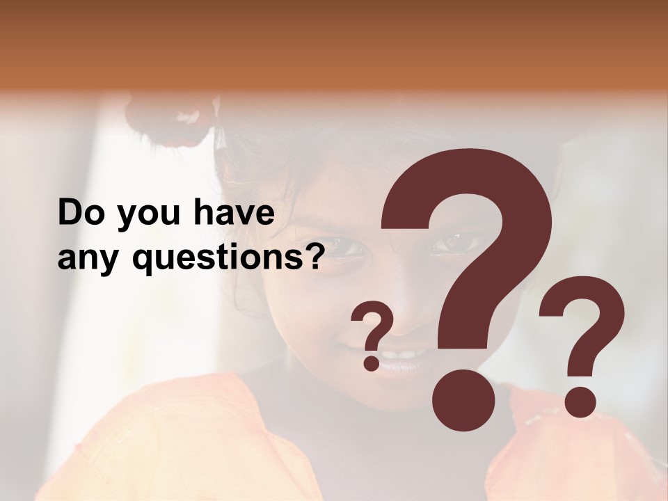 Closeup Smile Looking PowerPoint Template